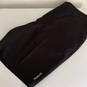 Mens black Reebok golf shorts